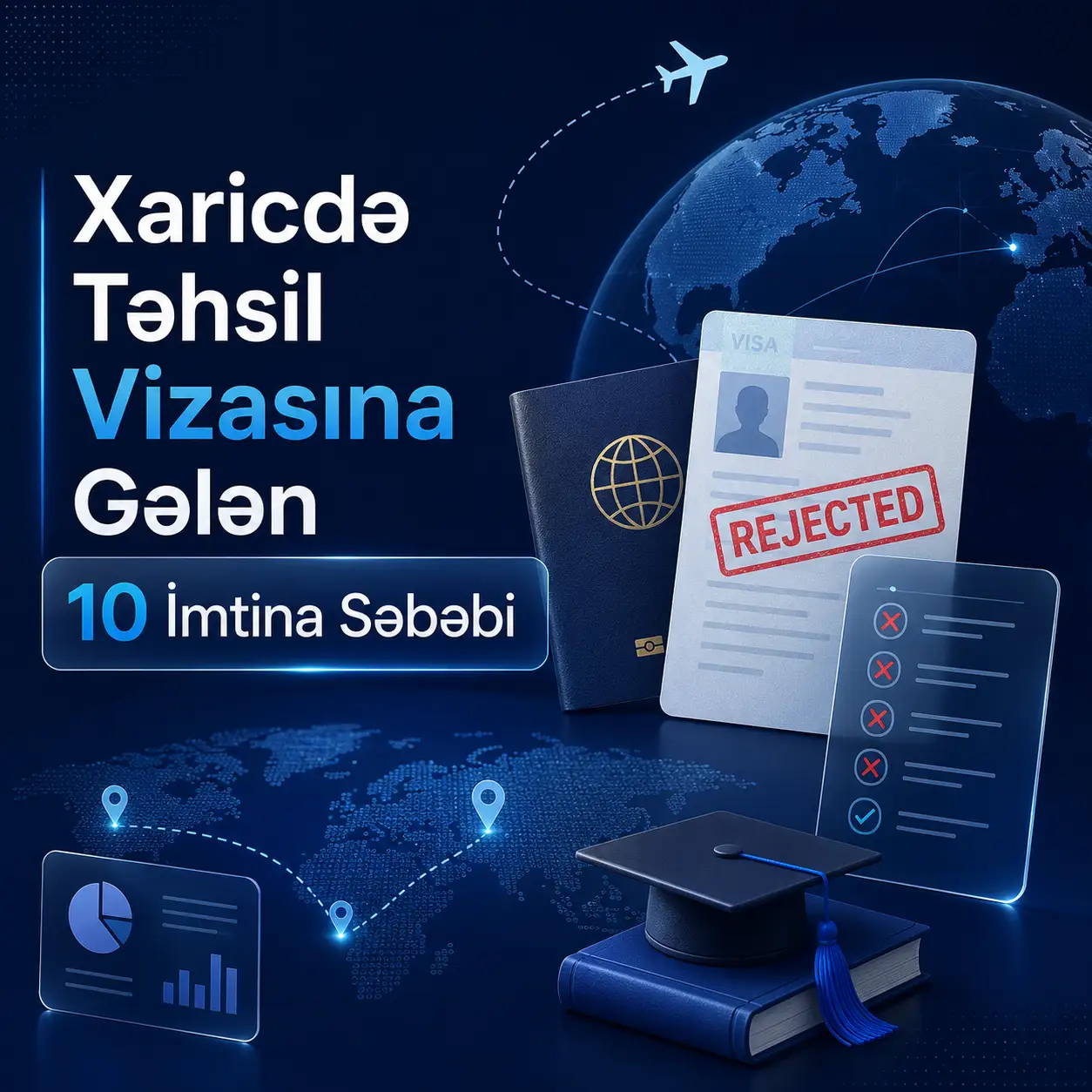 Xaricdə Təhsil Vizasına Gələn 10 İmtina Səbəbi
